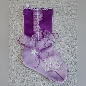 Purple Princess Christmas Stocking for Kids